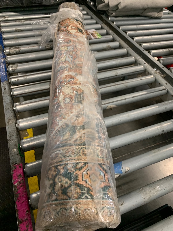 Photo 1 of ** STOCK PHOTO SIMILAR NOT EXACT **  Auburn/Multi 7'-6" x 9'-6" Area Rug, .13" Thick, Area Rug, Soft, Durable, Printed, Vintage Inspired, Low Pile, Non-Shedding, Easy Clean, Living Room Rug