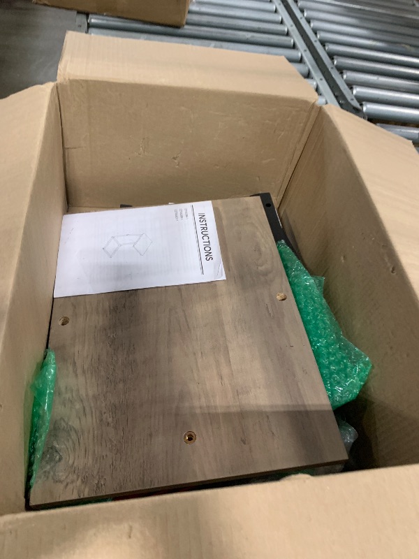 Photo 1 of ***DAMAGED AND POSSIBLE MISSING PARTS, SELLING AS IS, FINAL SALE***SRIWATANA Side Table, End Table, Vintage C-Shaped Couch Table for Sofa Laptop Coffee Snack, Black***DAMAGED AND POSSIBLE MISSING PARTS, SELLING AS IS, FINAL SALE***