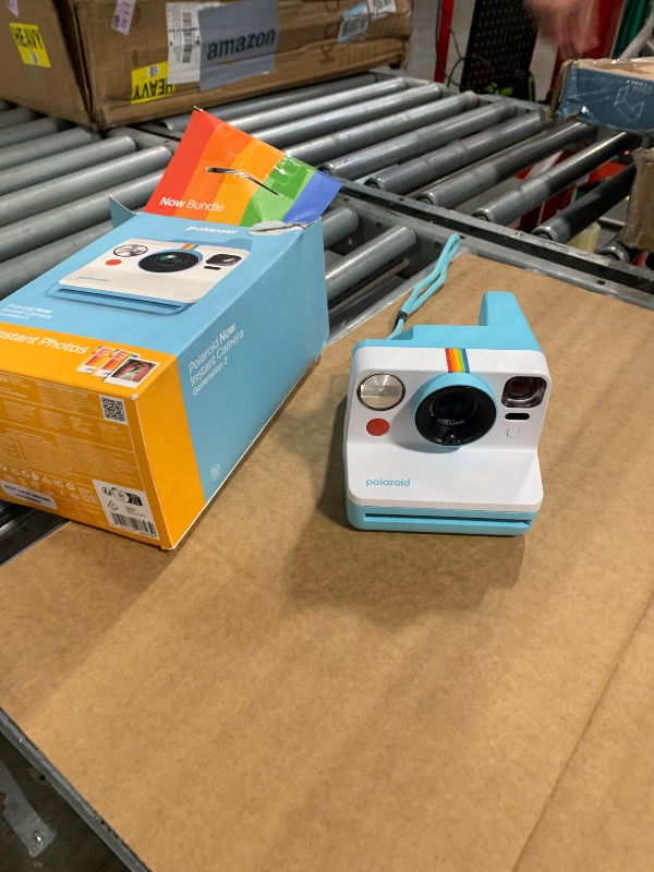 Photo 1 of ** CAMERA ONLY **
Polaroid Now 3rd Generation I-Type Instant Camera + Film Bundle - Now Arctic Blue Camera + 16 Color Photos (6644)