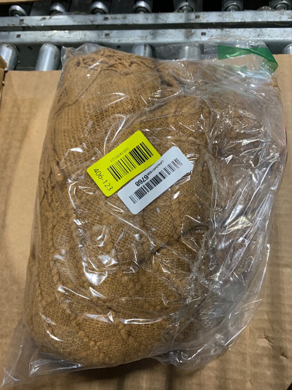 Photo 1 of *MAJOR DAMAGE*
CREVENT Home Farmhouse Decor Rustic Couch Sofa Chair Bed Throw Blanket, Soft Warm Light Weight for Travelling in Spring Summer (50''X60'' Light Brown)