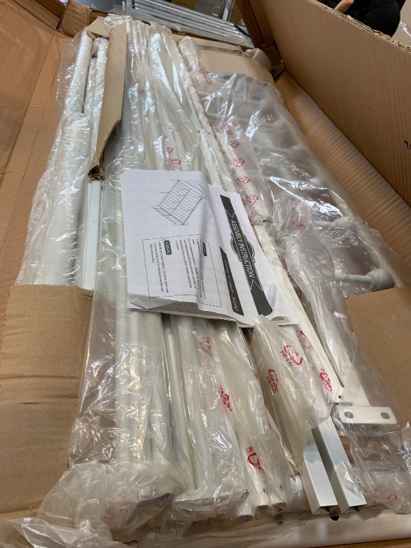 Photo 1 of (WHITE) Vengarus Metal Bed Frame,Full Size Bed Frame with Headboard,Structurally Stable, Heavy Duty Steel Slat Supported,Under Bed Storage,No Box Spring Needed,14 Inch,Black