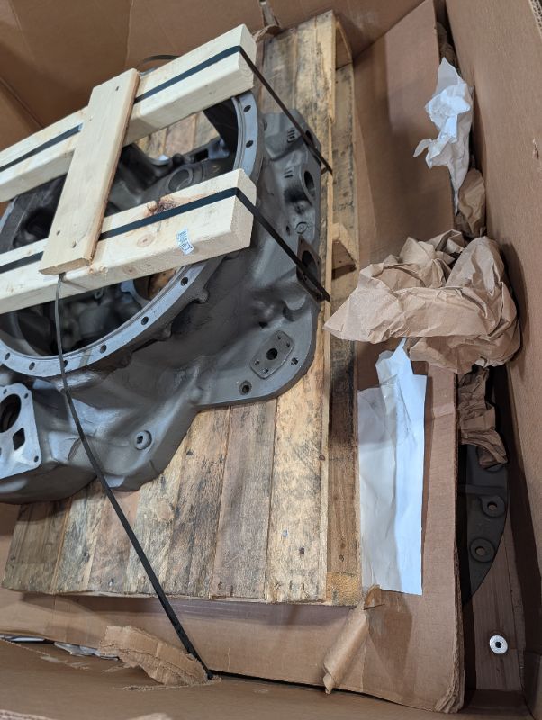 Photo 1 of ***SELLING AS IS FINAL SALE, STOCK PHOTO, ITEM/ CONDITIION MAY VARY*** Allison 29537425 Torque Converter Housing, MISSING BOX 1 & 2
FOR REFERENCE: https://www.transmachine.com/parts/torque-converter-housing-2/ 
***SELLING AS IS FINAL SALE***