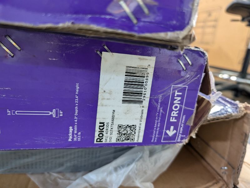 Photo 1 of ***FINAL SALE***WHOLESALE PALLET of non functioning TV's, SELLING AS IS FOR PARTS, FINAL SALE***