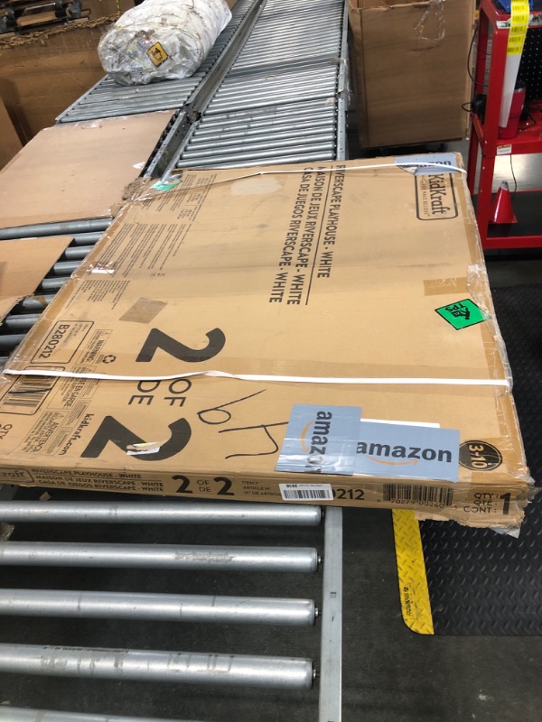 Photo 1 of ***JUST THE ROOF, 1/2 BOXES*** KidKraft Riverscape Wooden Playhouse with Working Doorbell, Fence, Kitchen and Pet Door