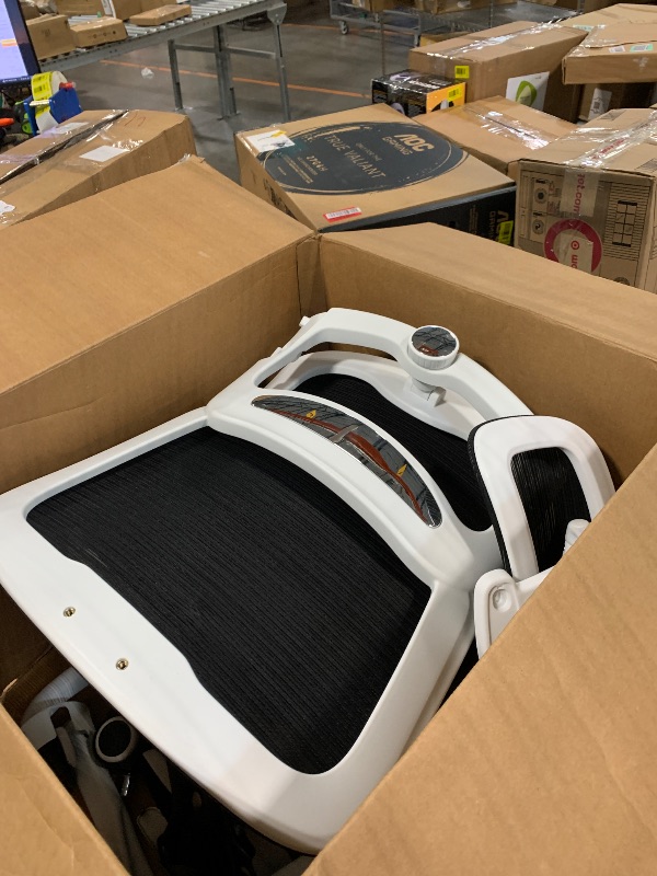 Photo 1 of ***NOT THE SAME COLOR AS STOCK, VIEW IMAGES*** TRALT Office Chair Ergonomic Desk Chair, 330 LBS Home Mesh Office Desk Chairs with Wheels, Comfortable Gaming Chair, High White Office Chair for Long Hours. White