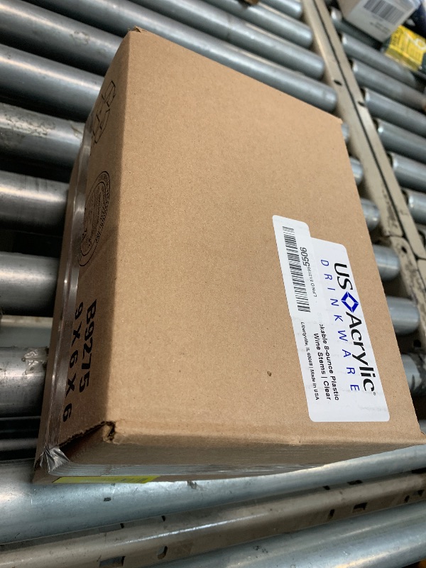 Photo 1 of **DIFFERENT COLOR**
US Acrylic Stackable 8 ounce Plastic Wine Stems in Clear | Set of 8 Reusable, BPA-free, Made in the USA, Top-rack Dishwasher Safe