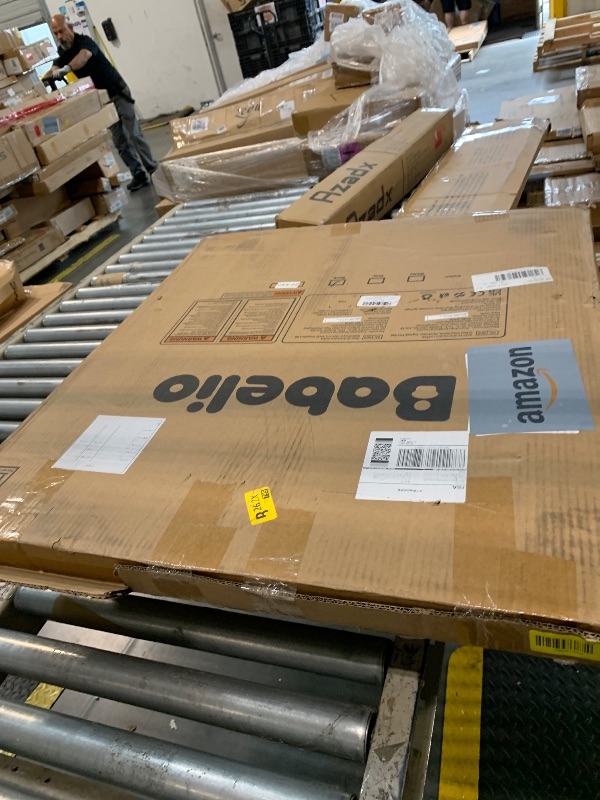 Photo 1 of ***MISSING PARTS*** Babelio Baby Gate, 29-43" Auto-Close Easy Install Pet Gate, PressGuard P7 Extra Wide Walk Thru Child Safety Gate, 30" Tall Pressure-Mounted Metal Dog Gate for Doorways & Stairs, Black