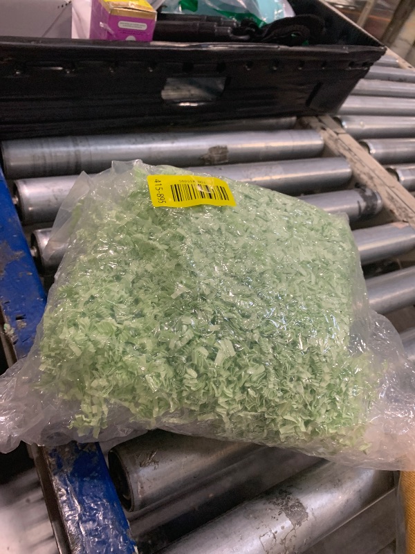 Photo 1 of **GREEN**Zankubom 2 LB Light Green Crinkle Cut Paper Shred Filler Great for Gift Wrapping, Basket Fillers, Birthday, Halloween Thanksgiving Christmas Easter Party Decor Filling Supplies
