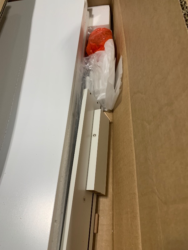 Photo 1 of ***BIG SCRATCH!!!VASAGLE Slim Storage Cabinet, Narrow Storage Organizer with Slide Out Drawers, Freestanding Toilet Paper Holder, Small Space Skinny Cabinet for Bathroom Kitchen Corner, Cloud White UBBC847P31