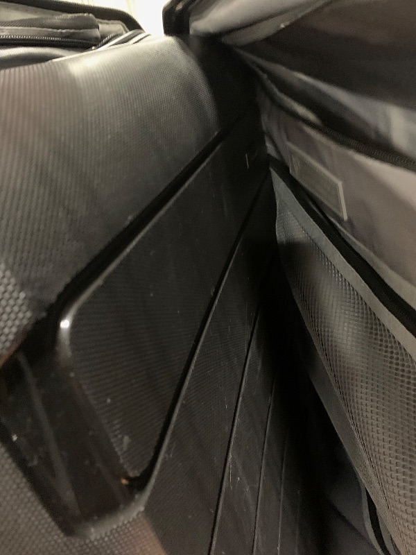 Photo 1 of (****HAS BEEN USED HAS LITTLE SCRATCHES!!!!!!!!!Traveler's Choice Pagosa Hardshell Expandable Luggage with Spinner Wheels, Black, 3-Piece Set (22/26/30)