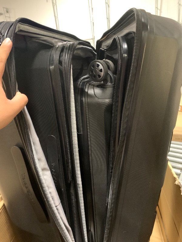 Photo 1 of (****HAS BEEN USED HAS LITTLE SCRATCHES!!!!!!!!!Traveler's Choice Pagosa Hardshell Expandable Luggage with Spinner Wheels, Black, 3-Piece Set (22/26/30)