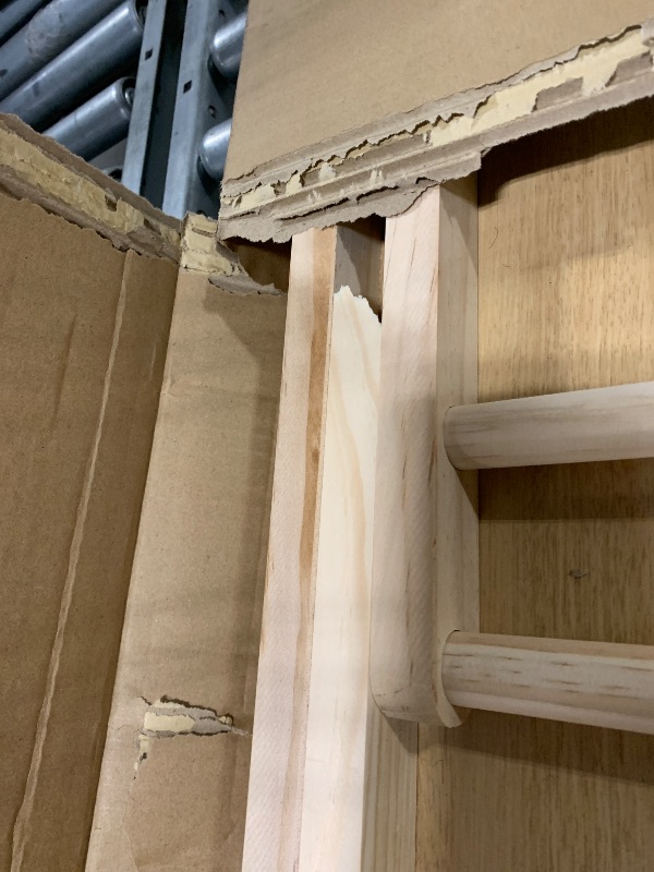 Photo 1 of ***MISSING LEGS AND HAS SPLIT WOOD !!!FINAL SALE USE FOR PARTS!!!!SweetBin Dog Ramp for High Bed - Car Ramp for Dog - Anti-Slip Carpet - 51" Long Adjustable 14"-28" Ramps for Small Large Dogs- Fold Portable Wooden Pet Ramps for Couch, Bed or car