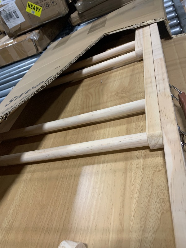 Photo 1 of ***MISSING LEGS AND HAS SPLIT WOOD !!!FINAL SALE USE FOR PARTS!!!!SweetBin Dog Ramp for High Bed - Car Ramp for Dog - Anti-Slip Carpet - 51" Long Adjustable 14"-28" Ramps for Small Large Dogs- Fold Portable Wooden Pet Ramps for Couch, Bed or car