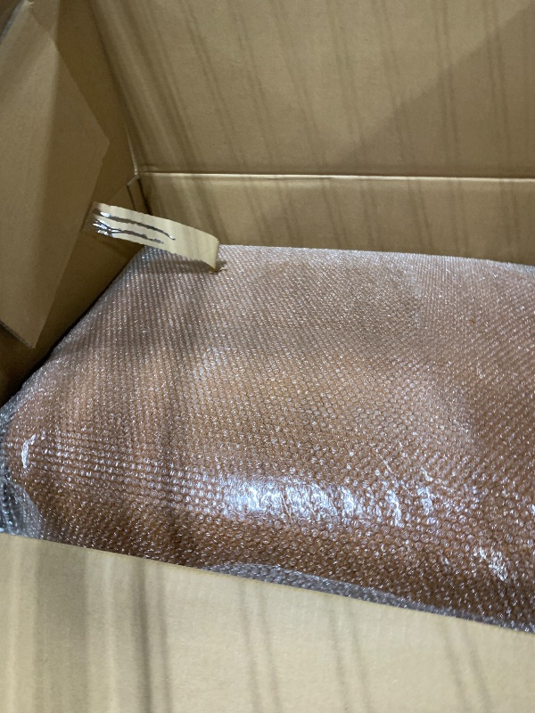Photo 1 of ***PARTIAL SET, MISSING PARTS*** Christopher Knight Home Faron Modern Boucle Upholstered Accent Chair Set of 2, Wooden Armless Club Chair for Living Room, Bedroom Comfy Reading Chair Set, Brownish Orange