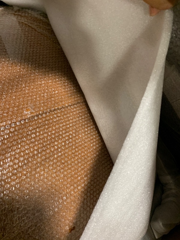 Photo 1 of ***PARTIAL SET, MISSING PARTS*** Christopher Knight Home Faron Modern Boucle Upholstered Accent Chair Set of 2, Wooden Armless Club Chair for Living Room, Bedroom Comfy Reading Chair Set, Brownish Orange
