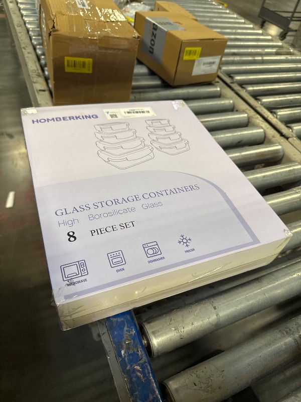 Photo 1 of *******SIMILAR*********** BOROHOUSE 8-Pack Borosilicate Glass Food Storage Containers Set with Airtight Lids - Oven, Microwave & Freezer Safe, Leak-Proof, BPA-Free - Baking, Meal Prep & Gift Ready