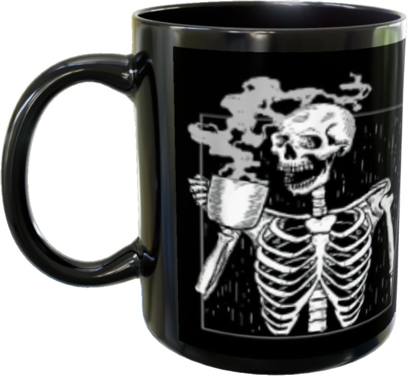 Photo 1 of ***********SIMILAR************ Cute Coffee Valentine Skeleton Heart Lover Caffeine Humor 11oz Mug,Coffee Mug Ceramic Mugs Tea Cup Novelty Mugs Gifts Ideal for Present Birthday pack of 4