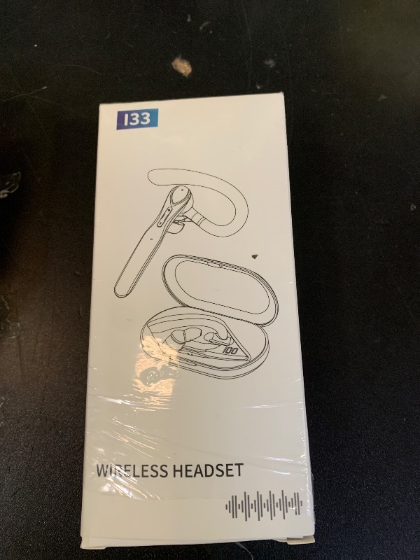 Photo 1 of Sisism Bluetooth Headset, Wireless Bluetooth Earpiece with 400mAh Charging Case 50 Hours Talking Time Built-in Microphone for iOS Android Cell Phone, V5.3 Hand-Free Headphones for Trucker, Office