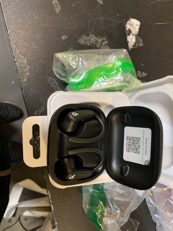 Photo 1 of Beats Powerbeats Pro 2 - Wireless Noise Cancelling Workout Earbuds with Secure- Fit Earhooks, Up to 45-Hour Battery with Charging Case, Sweat & Water Resistant, Heart Rate Monitoring - Jet Black
