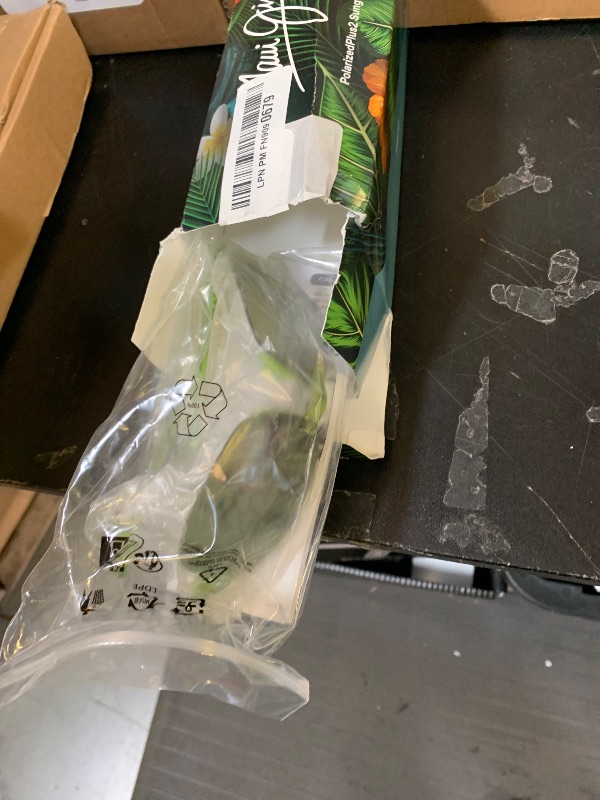 Photo 1 of Maui Jim Unisex's Hookipa Polarized Rectangle Sunglasses, Shiny Transparent Light Green/Maui Ht™ Polarized, Large