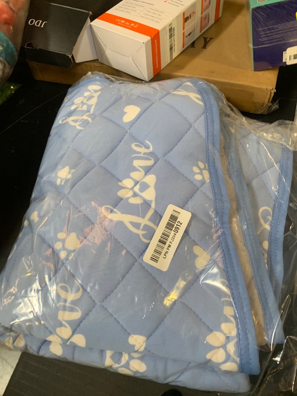 Photo 1 of MH MYLUNE HOME Dog Cooling Mat 48x28 Inch - Double-Sided Cooling & Warm, Arc-Chill Cool Fiber, Endothermic Color Changing Pet Pad for Large Dogs, Foldable & Washable Summer Blanket