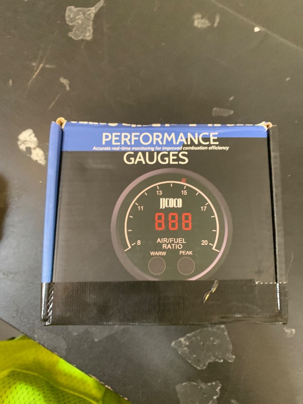 Photo 1 of JJCOCO Air/Fuel Ratio AFR Wideband Gauge Kit with LSU 4.9 O2 Oxygen Sensor Digital LED Display 12V AFR Controller Gauge Wideband UEGO 52mm (2-1/16”)