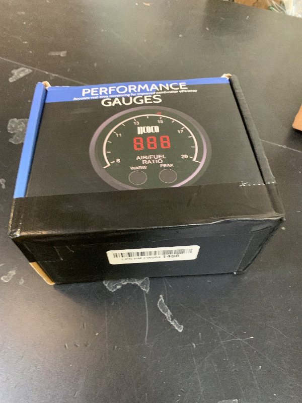Photo 1 of JJCOCO Air/Fuel Ratio AFR Wideband Gauge Kit with LSU 4.9 O2 Oxygen Sensor Digital LED Display 12V AFR Controller Gauge Wideband UEGO 52mm (2-1/16”)