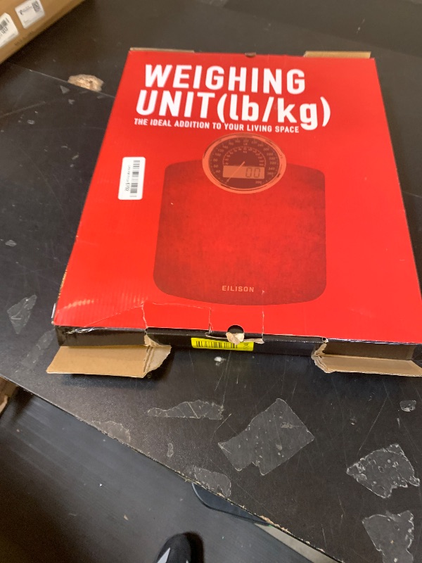 Photo 1 of EILISON Highly Advance 2-in-1 Digital & Analog Weighing Scale for Body Weight-400lbs, 4 High Precison GX Sensor Accurate, Thick Tempered Glass, Extra Large Display (Blue)