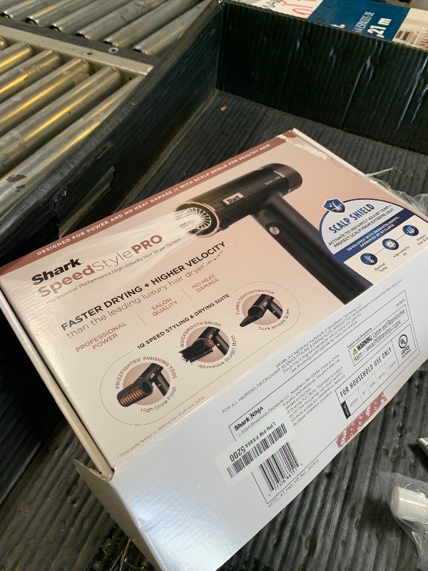 Photo 1 of Shark SpeedStyle Pro Professional Performance High-Velocity Hair Dryer System with Scalp Shield and IQ Speed Styling & Drying Suite, Straight and Wavy Hair, Lightweight, Ionic, No Heat Damage, HD731