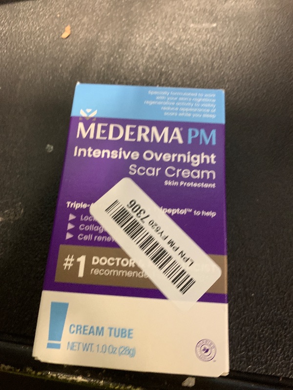 Photo 1 of Mederma PM Intensive Overnight Scar Cream, Works with Skin's Nighttime Regenerative Activity, Clinically Shown to Make Scars Smaller and Less Visible, 1.0 Oz (28g)
