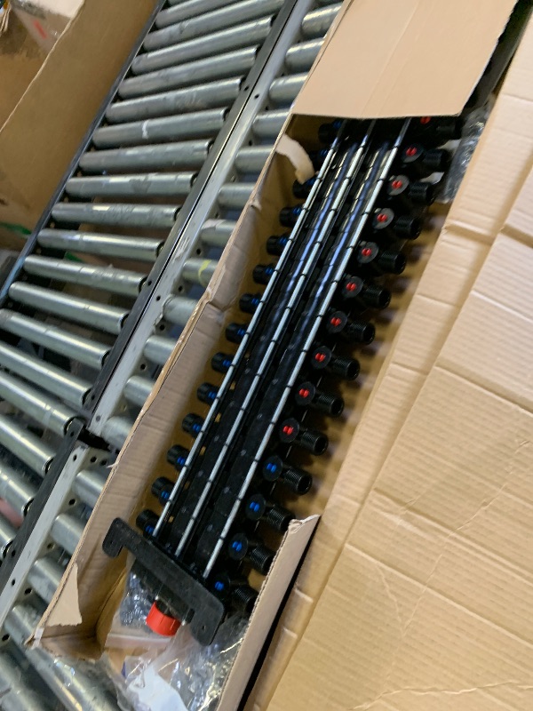 Photo 1 of 50363 36-Port PEX Manifold | Compatible with viegamanabloc | 22 Cold 14 Hot Full-House Water Distribution |3/4" Inlet 1/2" Zero Lead Alloy PEX Crimp| Leak-ProofValves & Chlorine Resistant