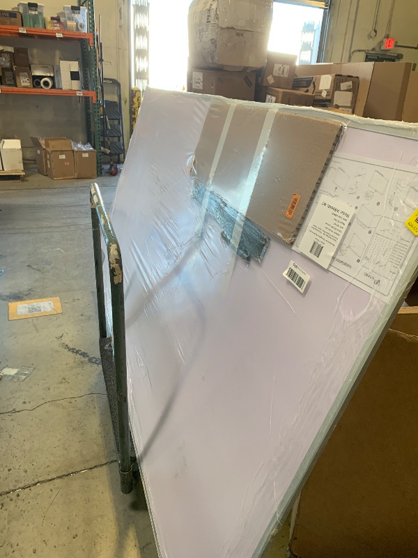 Photo 1 of VIZ-PRO Dry Erase Board/Magnetic Whiteboard, 96 x 48 Inches, Large Wall Mounted Board for School Office and Home 8' x 4'
