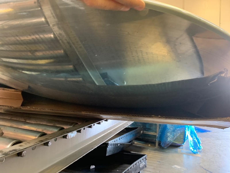 Photo 1 of 36” Acrylic Outdoor Convex Mirror With Plastic Back, Round Security Mirror for the Garage Blind Spot, Store Safety, Warehouse Side View, Circular Wall Mirror for Personal/Office Use -Vision Metalizers