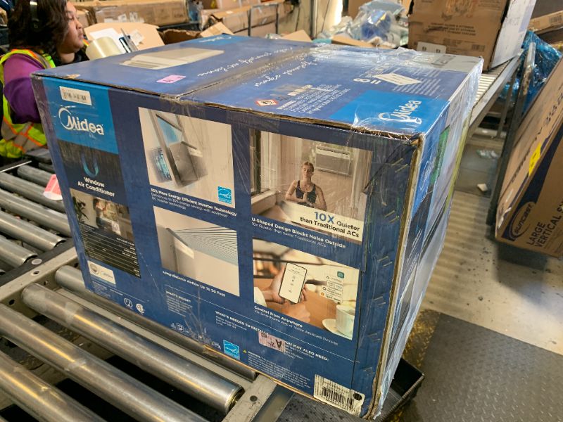 Photo 1 of Midea 8,000 BTU U Shaped Smart Inverter Window Air Conditioner - Cools 350 Sq Ft, Ultra Quiet with Open Window Flexibility - Alexa/Google Assistant Compatible - 37% Energy Savings, Remote (Updated)