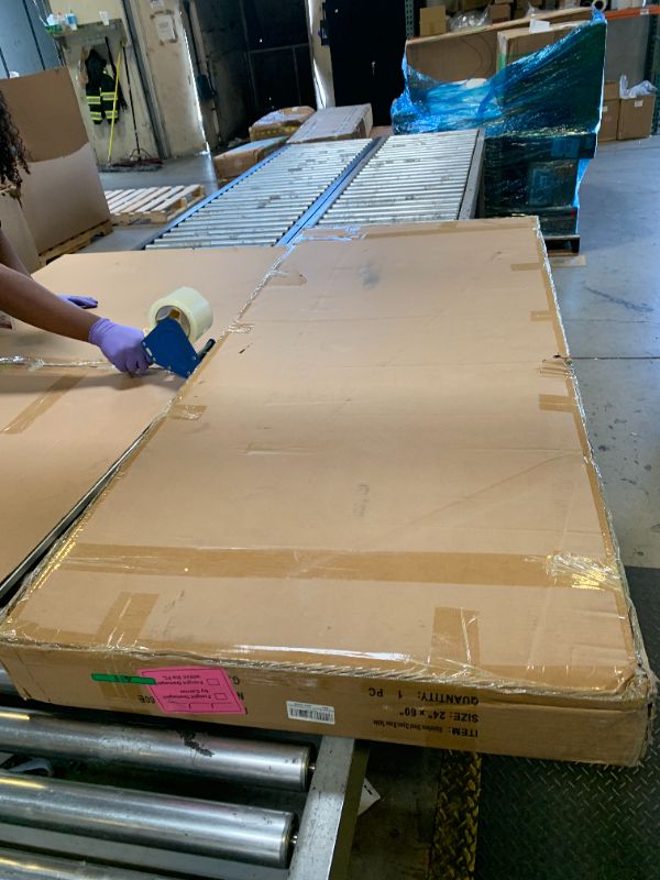 Photo 1 of Hally Open Base Stainless Steel Table 24 x 60 Inches, NSF Commercial Heavy Duty Prep & Work Table with Galvanized Legs for Restaurant, Home and Hotel