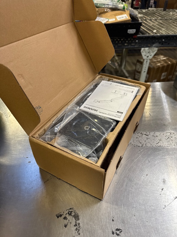 Photo 1 of HUANUO Single Monitor Arm for 13-49 inch Screens, Ultrawide Computer Monitor Mount Holds 26.48 lbs, Upgraded Adjustable Stand with USB, C-Clamp & Grommet Base, VESA 75x75 or 100x100mm