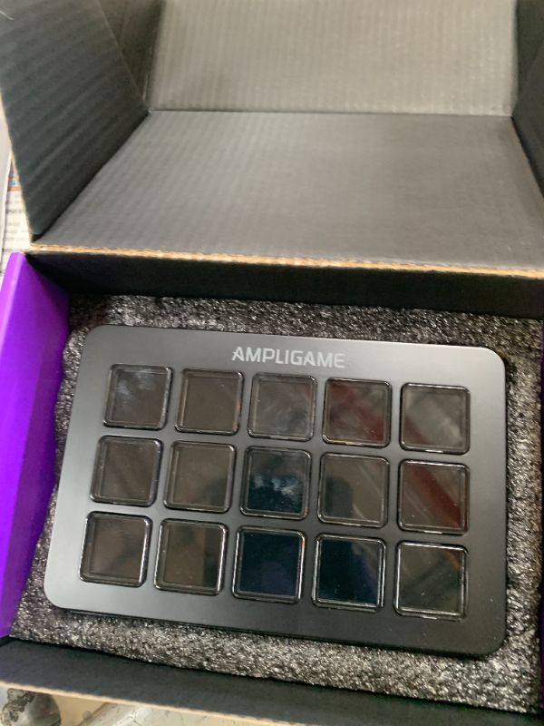 Photo 1 of FIFINE AmpliGame Stream Controller with 15 Macro Keys, Streaming Keyboard with Trigger Actions in OBS/Twitch/YouTube/Streamlabs, Shortcut Buttons Keypad Works with Mac and PC-D6