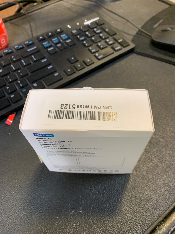 Photo 1 of Open Ear Wireless Earbuds Bluetooth 5.4 Headphones, 50H Playtime Stereo Earphones with ENC Noise Cancelling, IPX7 Waterproof Ear Buds with Ergonomic Earhook for Sports/Fitness/Travel/Workouts (Black)