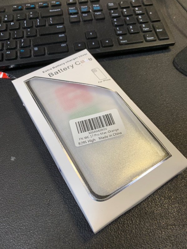 Photo 1 of Battery Case for iPhone 17 Pro Max, Enhanced 12000mAh Portable Protective Wireless Charging Case Support Carplay Compatible with iPhone 17 Pro Max (6.9 inch) Rechargeable Battery Charger Cover(Orange)