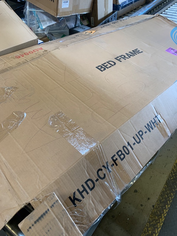 Photo 1 of VECELO Full Size Upholstered Bed Frame with 4 Drawers and Headboard, Velvet Platform Storage Bedframe, Wooden Slats Support, No Box Spring Needed,Snow-White