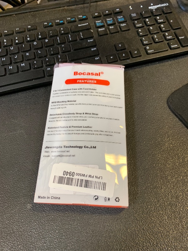 Photo 1 of Bocasal Crossbody Wallet Case for iPhone 17 Pro Max, RFID Blocking PU Leather Zipper Handbag Purse Flip Cover, Kickstand Folio Case with Card Slots Holder Wrist Strap Lanyard 5G 6.9 Inch (Black)