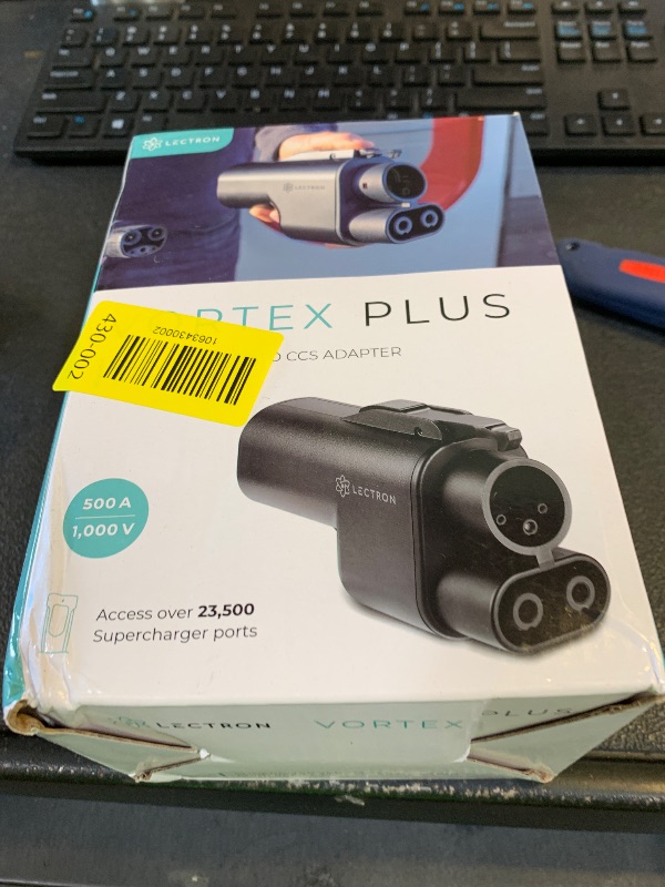 Photo 1 of Lectron NACS to CCS Electric Vehicle Adapter with Interlock - (500A/1,000V) - Compatible with Tesla Superchargers - CCS1 EV Fast Charging with Vortex Plus [Check Automaker for Compatibility] - UL 2252