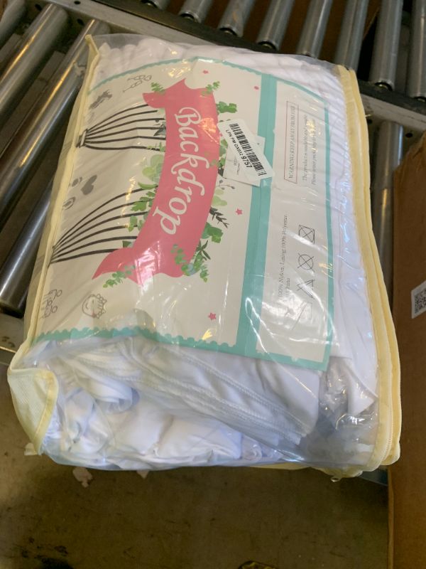 Photo 1 of 50ft x 12ft Wrinkle Free White Backdrop Curtains for Parties, 10 Panels 12FT Long Silky Polyester Photo Backdrop Drapes Back Drop Cloth for Wedding Birthday Photography Background Decor