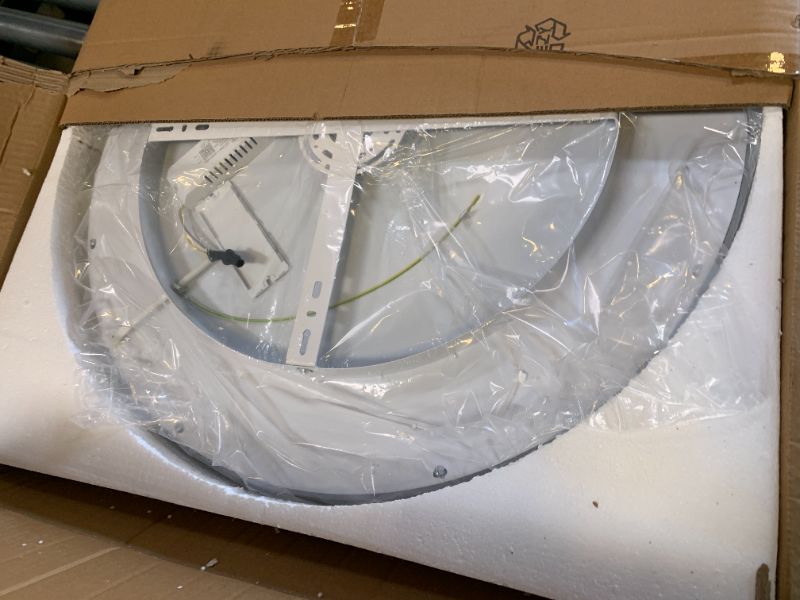 Photo 1 of 23.6 Inch Flush Mount Ceiling Light, 40-60W Round LED Ceiling Light Fixtures, Thin Modern Ceiling Lamp, Close to Ceiling Lights for Bedroom, Kitchen, Living Room, 3 Color Temperature Selectable