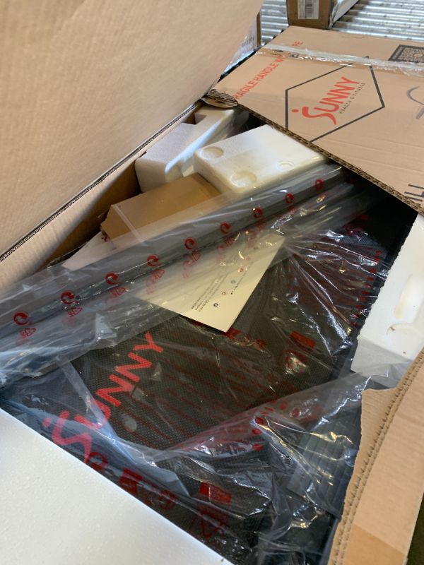 Photo 1 of Sunny Health & Fitness Smart Manual Walking Treadmill, 300 LB Weight Capacity, Non-Electric, Fixed Incline, Compact & Foldable, Digital Monitor, Bluetooth Connection with SunnyFit App - SF-T1407SMART