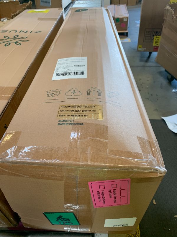 Photo 1 of Zinus 12 Inch Full Green Tea Memory Foam Mattress [New Version], Fiberglass Free, Medium Firm Feel, Zoned Pressure Relief, Certified Safe Foams & Fabric, Mattress in A Box