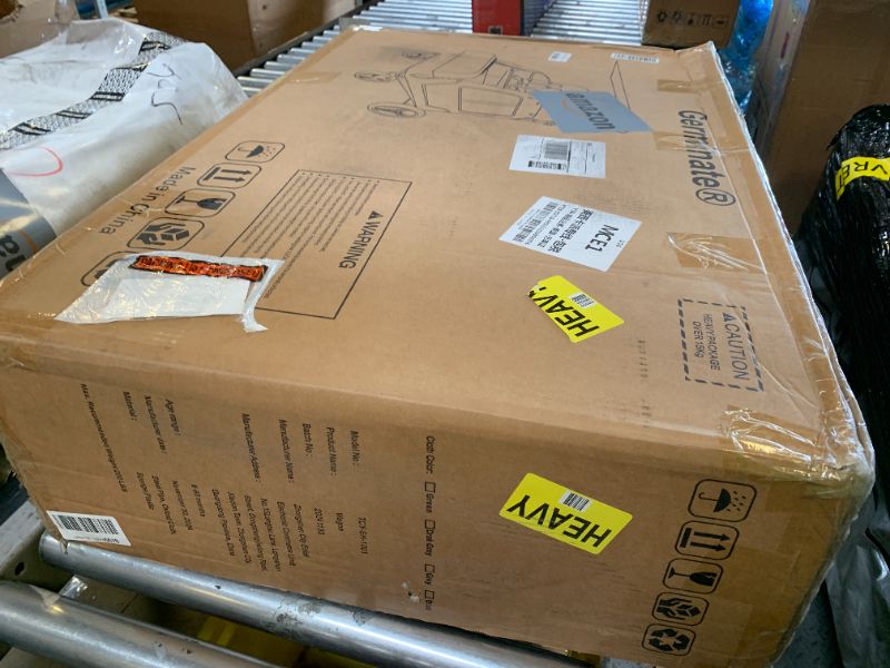 Photo 1 of **USED** Germinate 4 Seater Wagon Stroller, Large Quad Wagon for 2 3 4 Kids Baby Toddler Child with Seats, All Terrain, Triple Stroller, Adjustable Push/Pull Handles, Removable Canopy (Dark Grey)