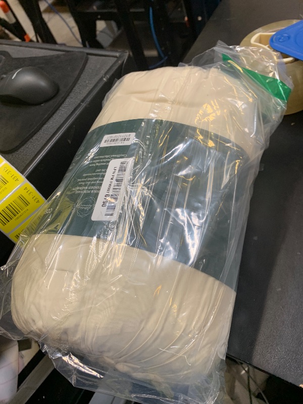 Photo 1 of Cosy House Collection 100% Rayon Derived from Bamboo Bed Sheet Set - Cooling, Breathable, Silky Soft 5-Piece Deep Pocket Bedding Set (Split King, Cream)