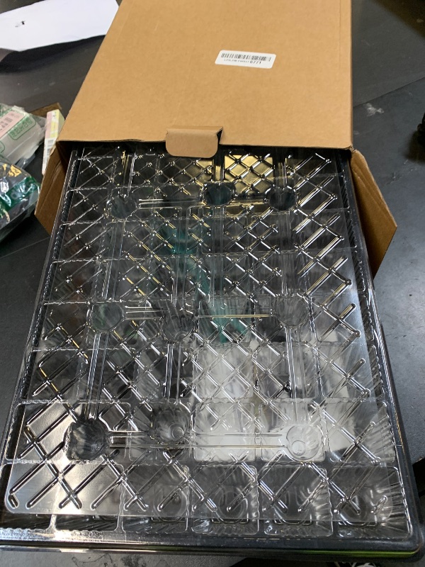 Photo 1 of 60-Cell Self-Watering Seed Starter Tray with Grow Light, Indoor Seed Starting Kit Trays with Heat Mat, Adjustable Brightness Plant Germination Trays Growing Kit with 4.13" Humidity Dome for Seed Grow