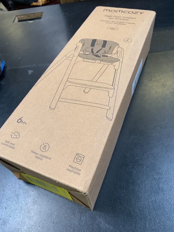 Photo 1 of Momcozy High Chair Cushion & Backrest Set - Ergonomic Support for Dinerpal Chairs, Machine Washable Gray Seat Pad with Non-Slip Design